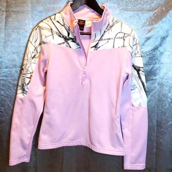 Camo Zip-up Pullover - Picture 1 of 14